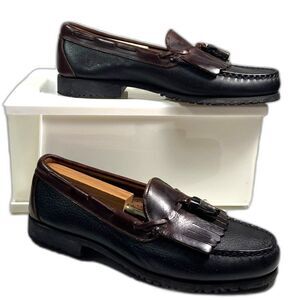 Allen Edmonds 9D Nashua Tassel Kiltie Black Brown Loafers NEW